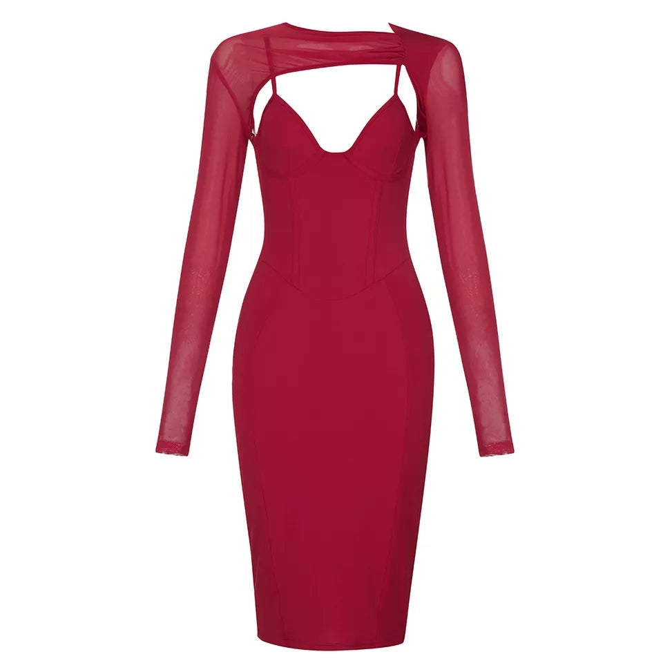 Vestido Marina - Vermelho