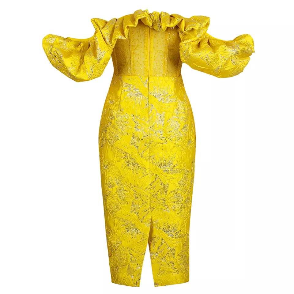 Vestido Yane - Amarelo